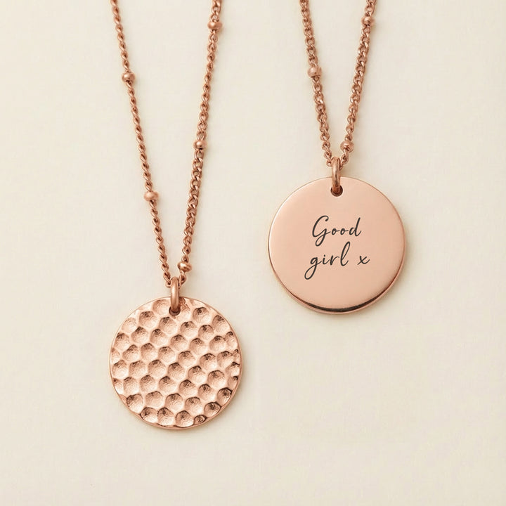 rose gold necklace for women