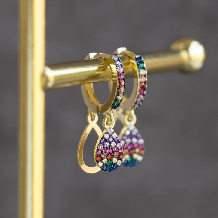 Rainbow Drop Earrings