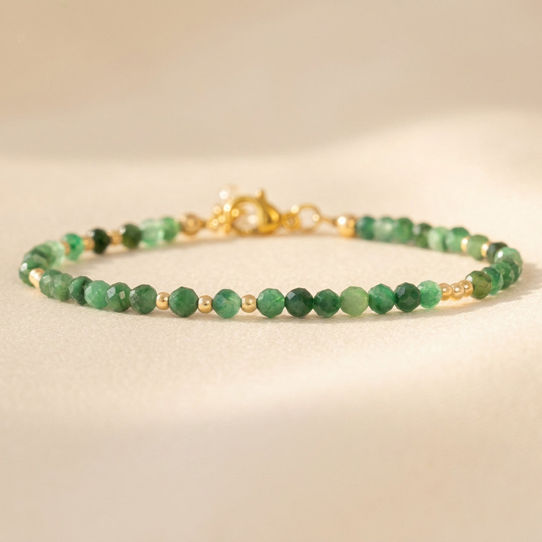 Real African Jade Verdite bracelet handmade UK by Abiza