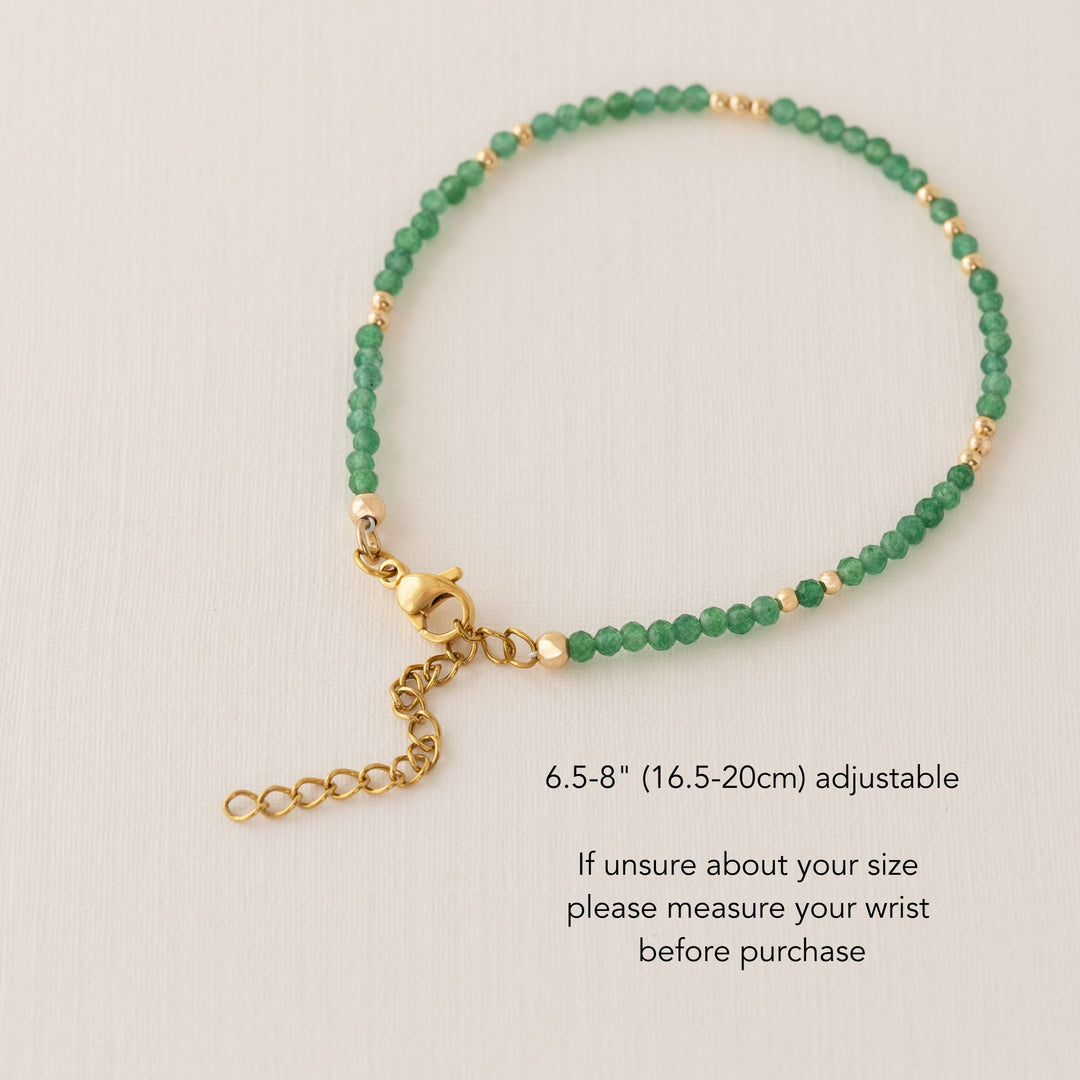 aventurine bead bracelet