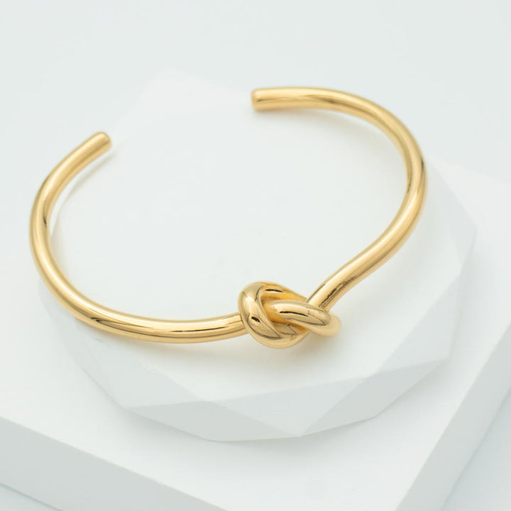 knot bangle gold bracelet