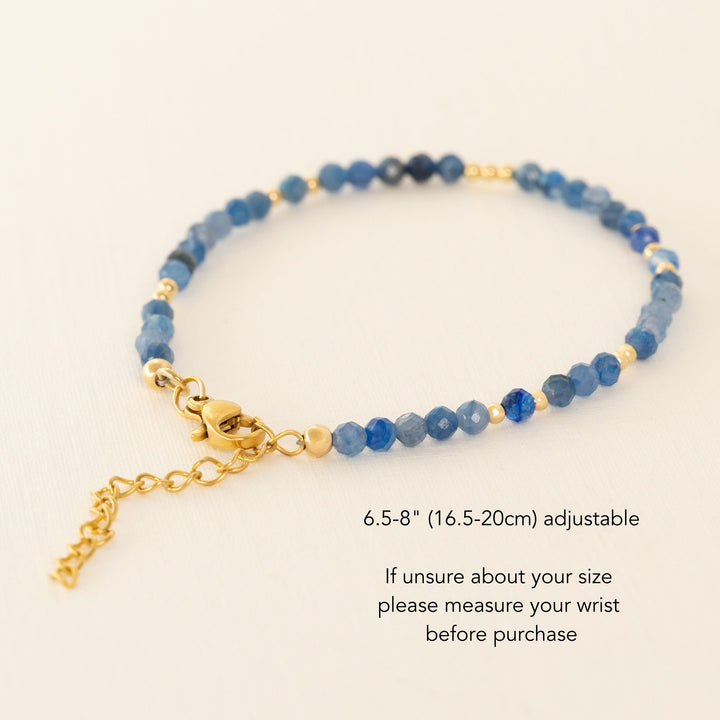 Blue kyanite bracelet