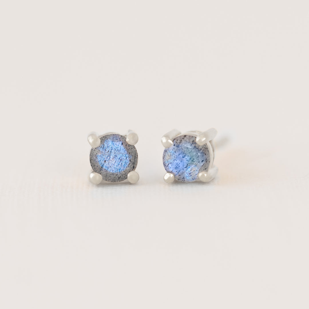 Labradorite Earrings Studs