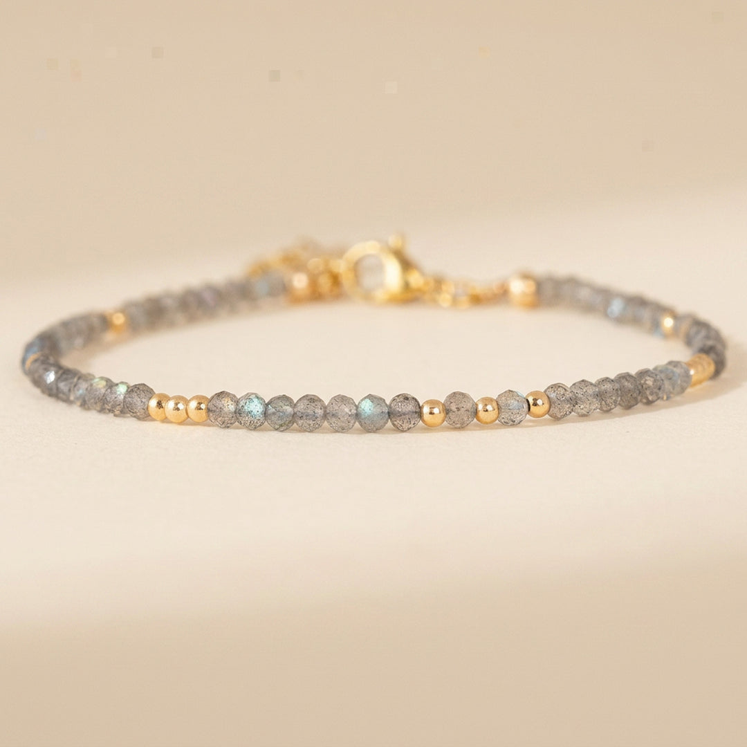 14K gold filled labradorite bracelet — handmade UK