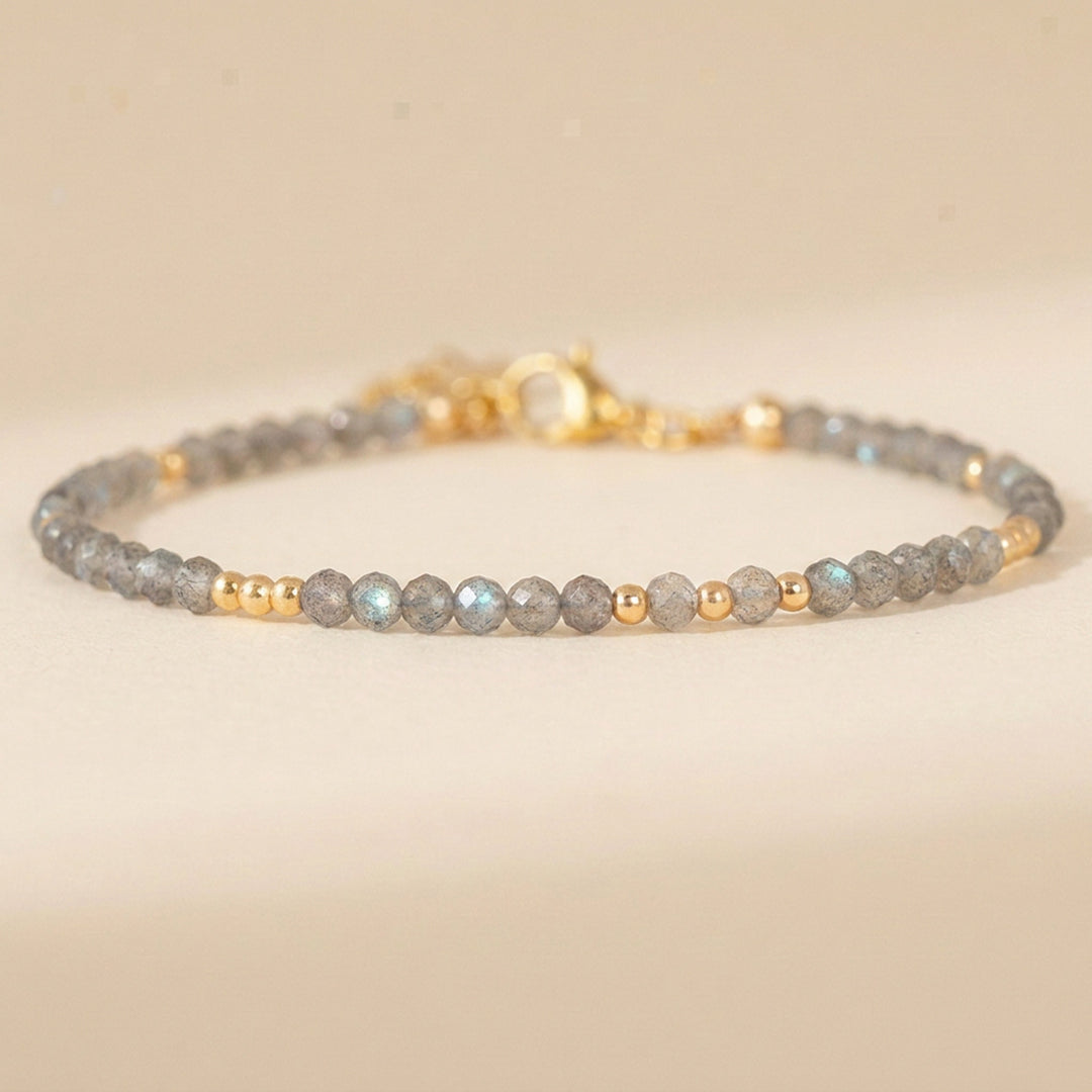 14K gold filled labradorite bracelet — handmade UK
