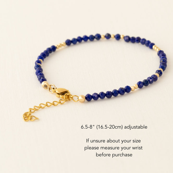 lapis bracelet gold