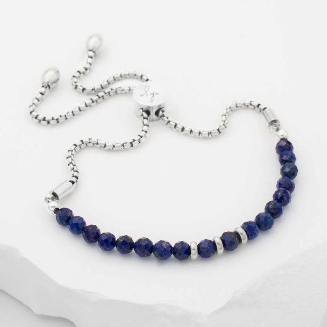 Lapiz Lazuli and Silver Bracelet