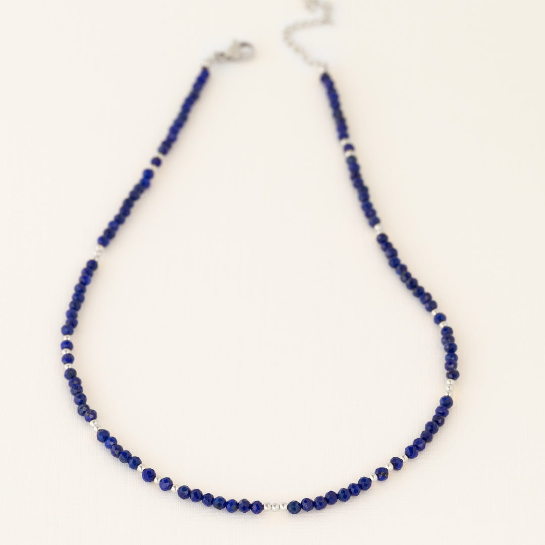 Lapis Lazuli Silver Necklace