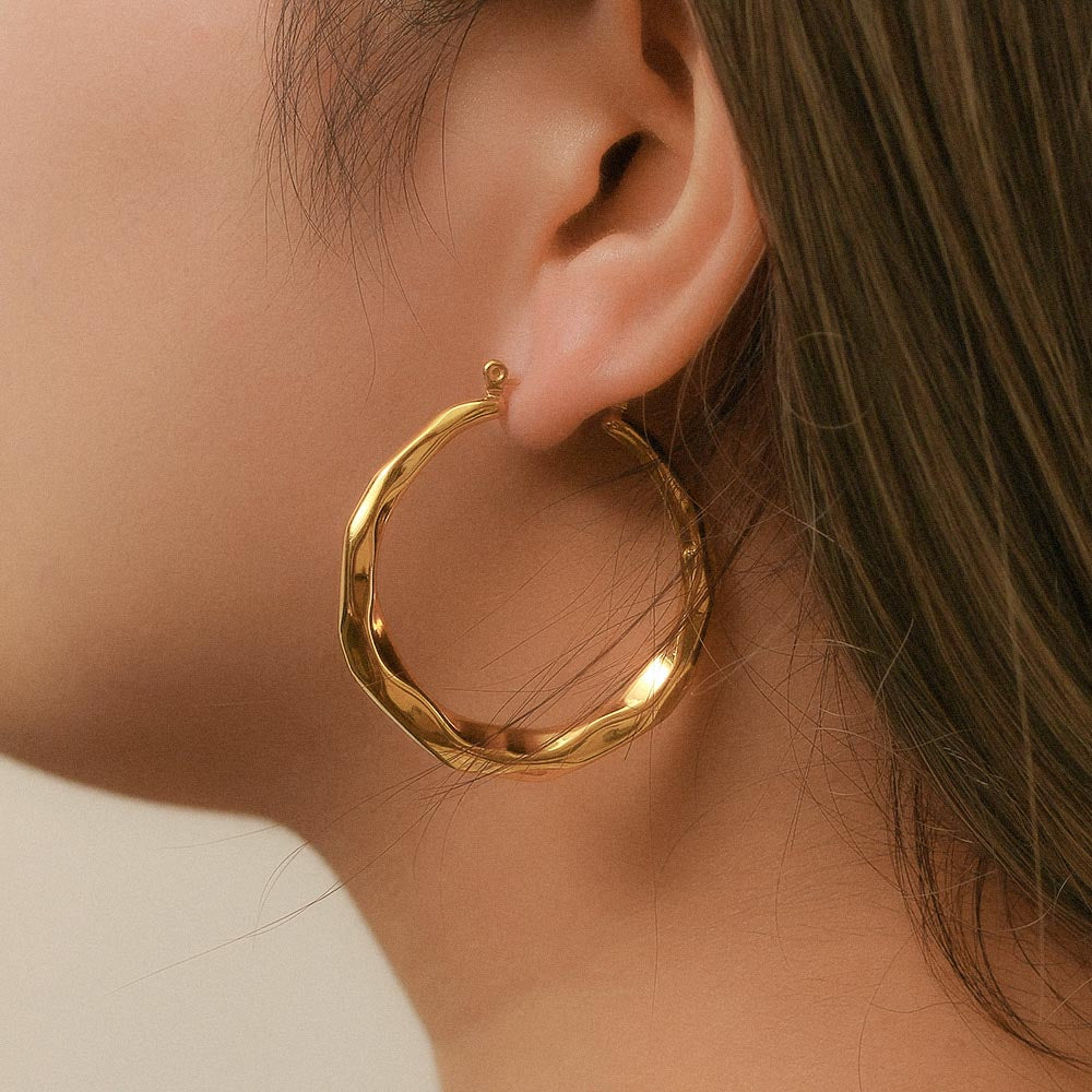 Large Gold Hoop Earrings UK