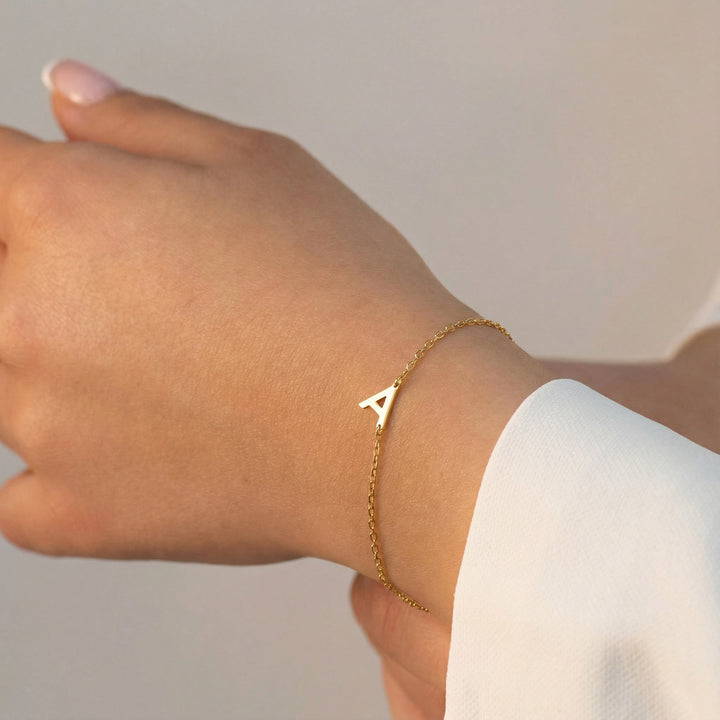 Gold Initial Bracelet