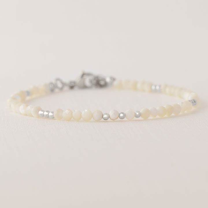 Mother of Pearl Bracelet Silver