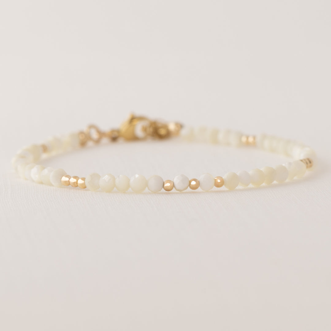 Gold Mother of Pearl Bracelet