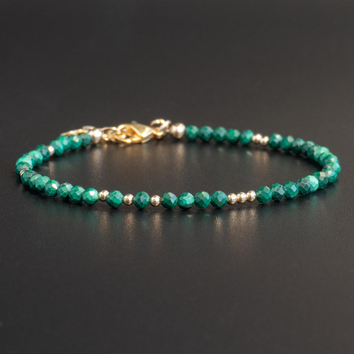 Malachite Bead Bracelet