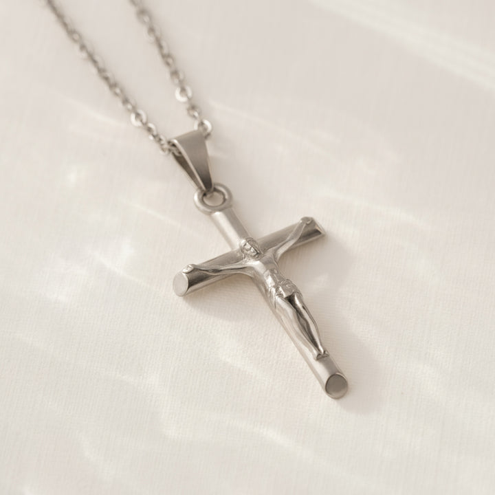 Religious Crucifix Necklace Men's
