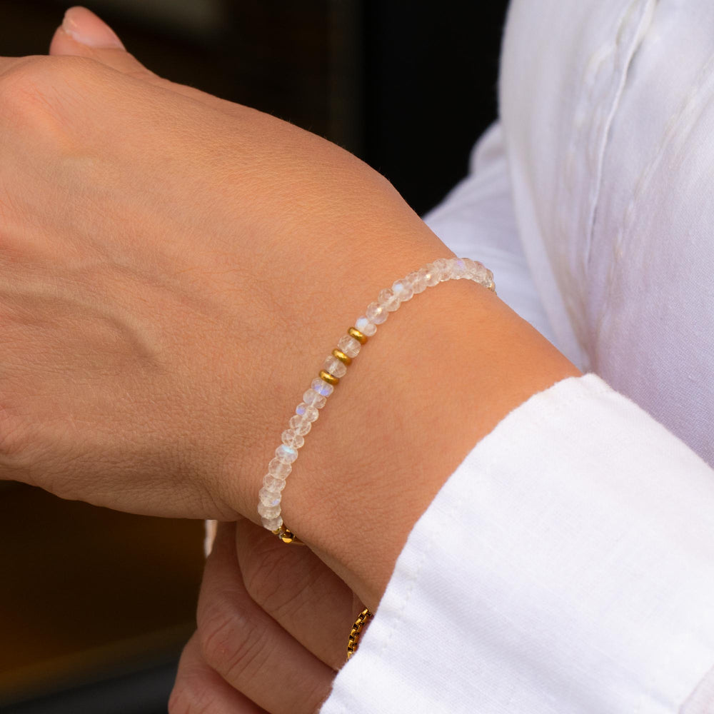 June Birthstone Moonstone Bracelet