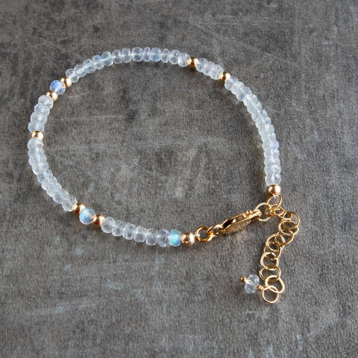 Rainbow Moonstone Bracelet Uk