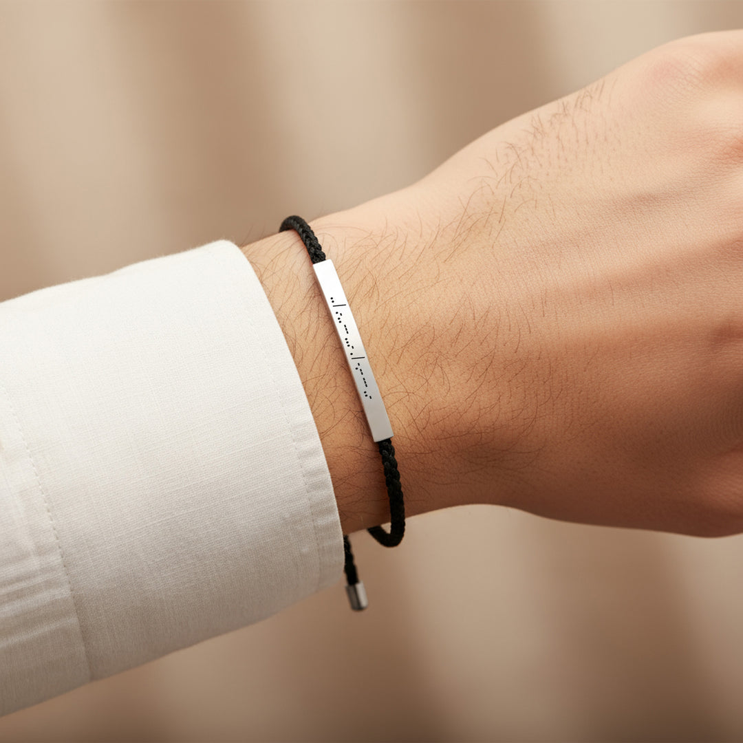 Couples Morse Code Bracelet