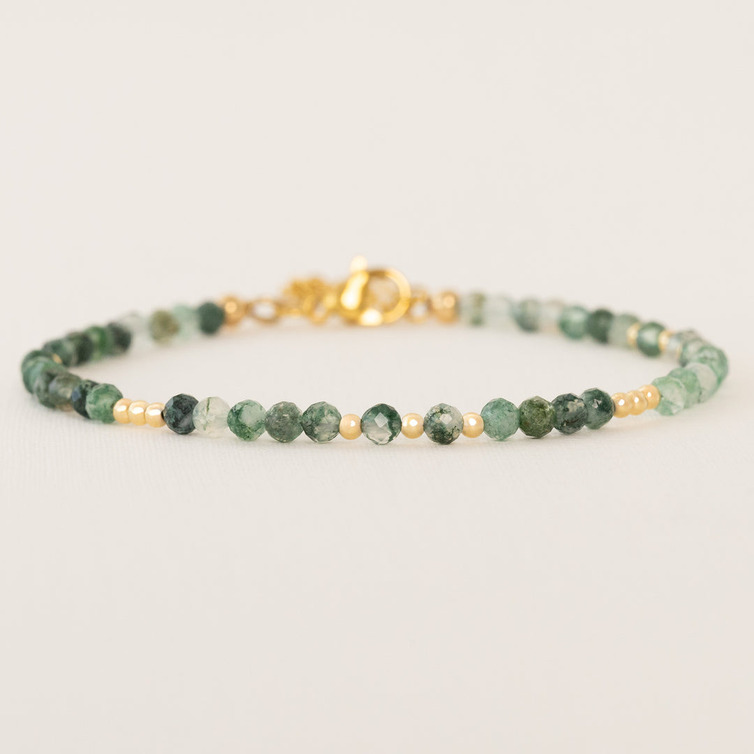 moss agate bracelet