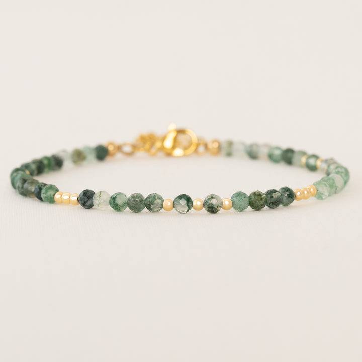 moss agate bracelet