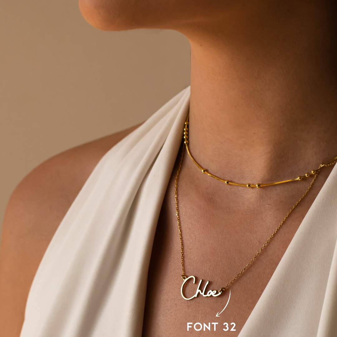 His 2025 name necklace
