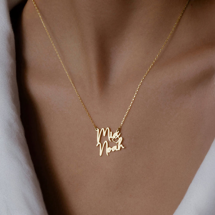 2 Name Necklace