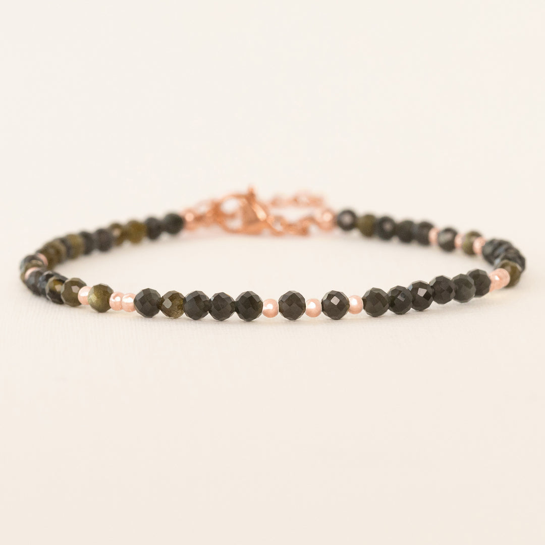 feng shui black obsidian bracelet