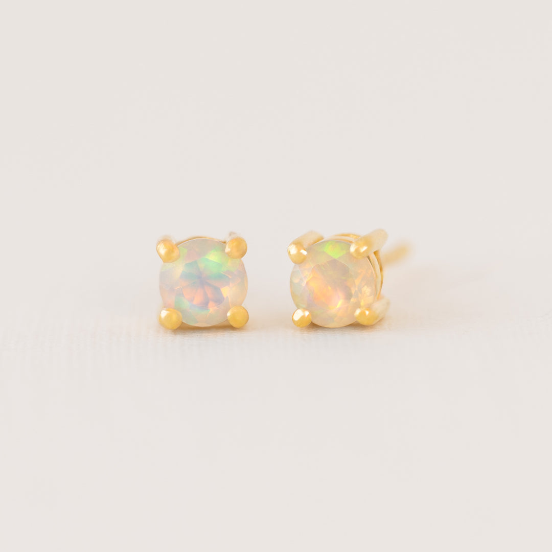 Real Opal Stud Earrings UK