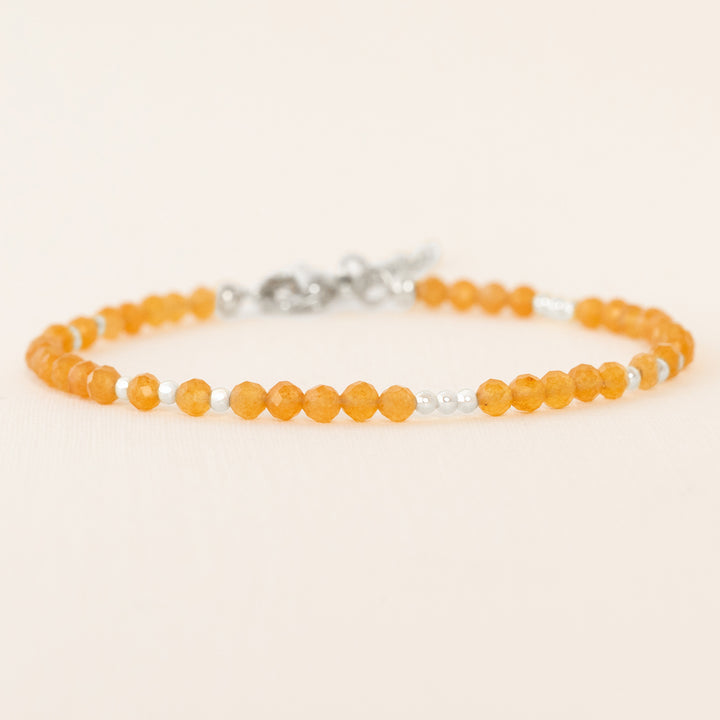 Orange Gemstone Bracelet