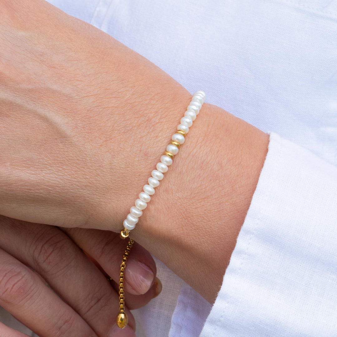 June Birthstone Pearl Bracelet