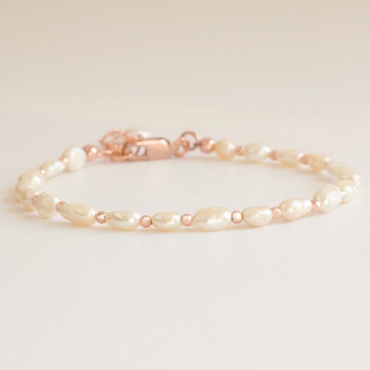 Pearl Bracelet Rose Gold