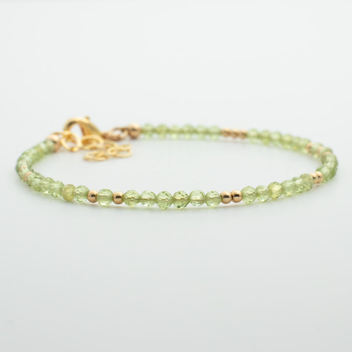 Skinny Peridot Bracelet