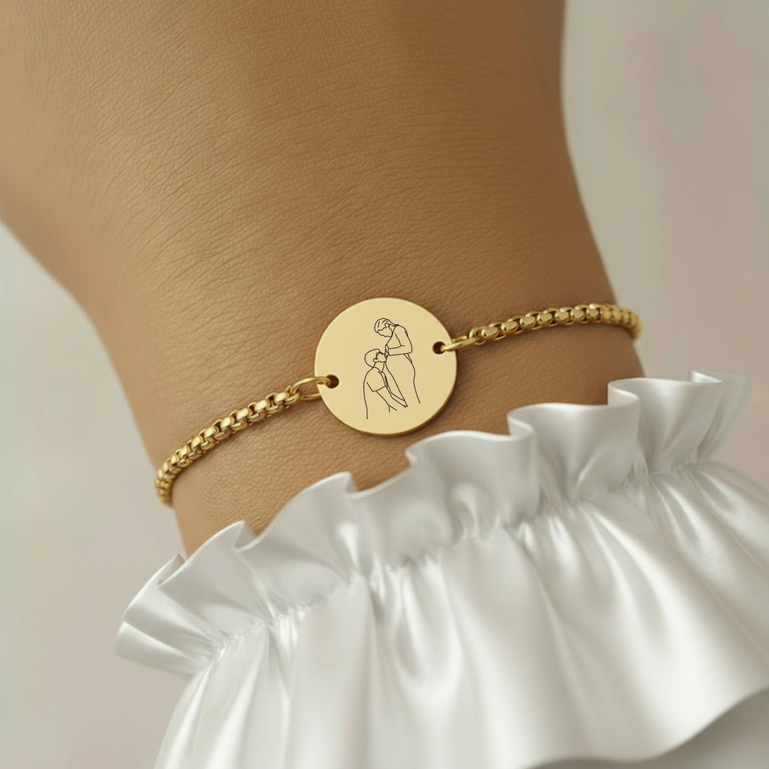 Gold Photo Bracelet