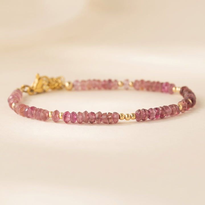 Matching Pink Tourmaline bracelet — wear as a set