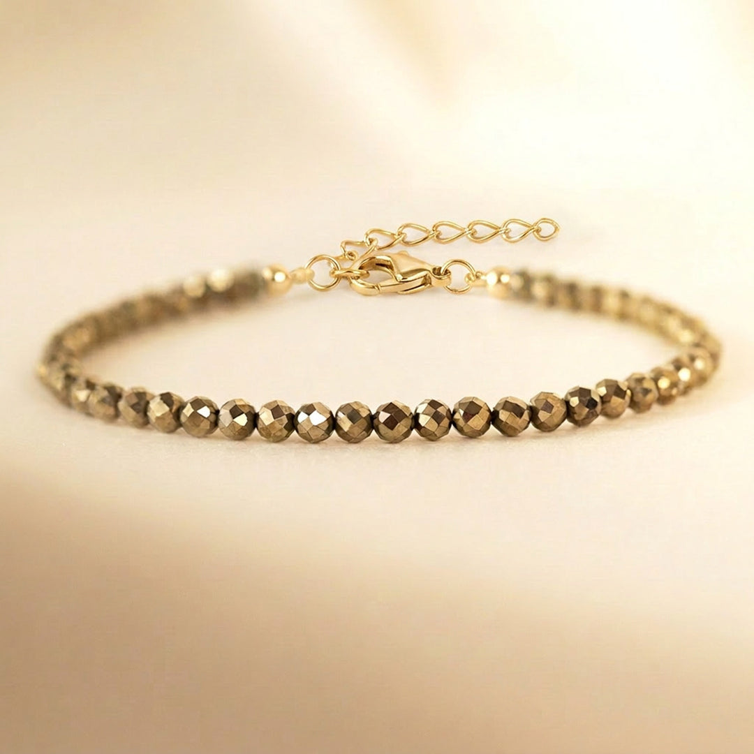 Matching Skinny Pyrite Bracelet — wear as a set