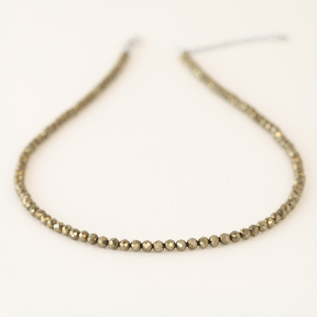 Pyrite Bead Necklace