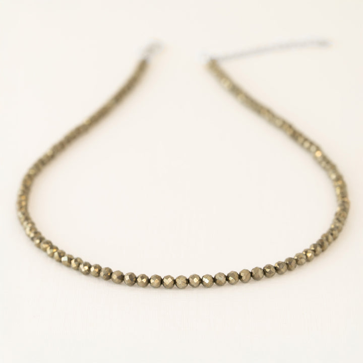 Pyrite Bead Necklace