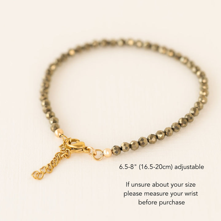 Pyrite Crystal Bracelet