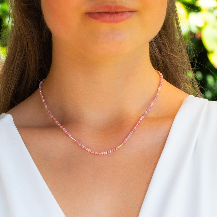 Rhodochrosite Stone Necklace