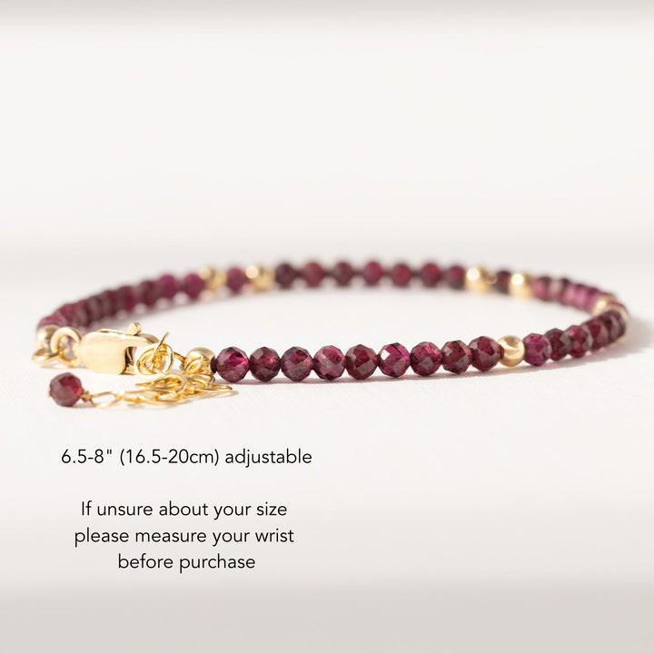Raspberry Rhodolite Garnet Bracelet