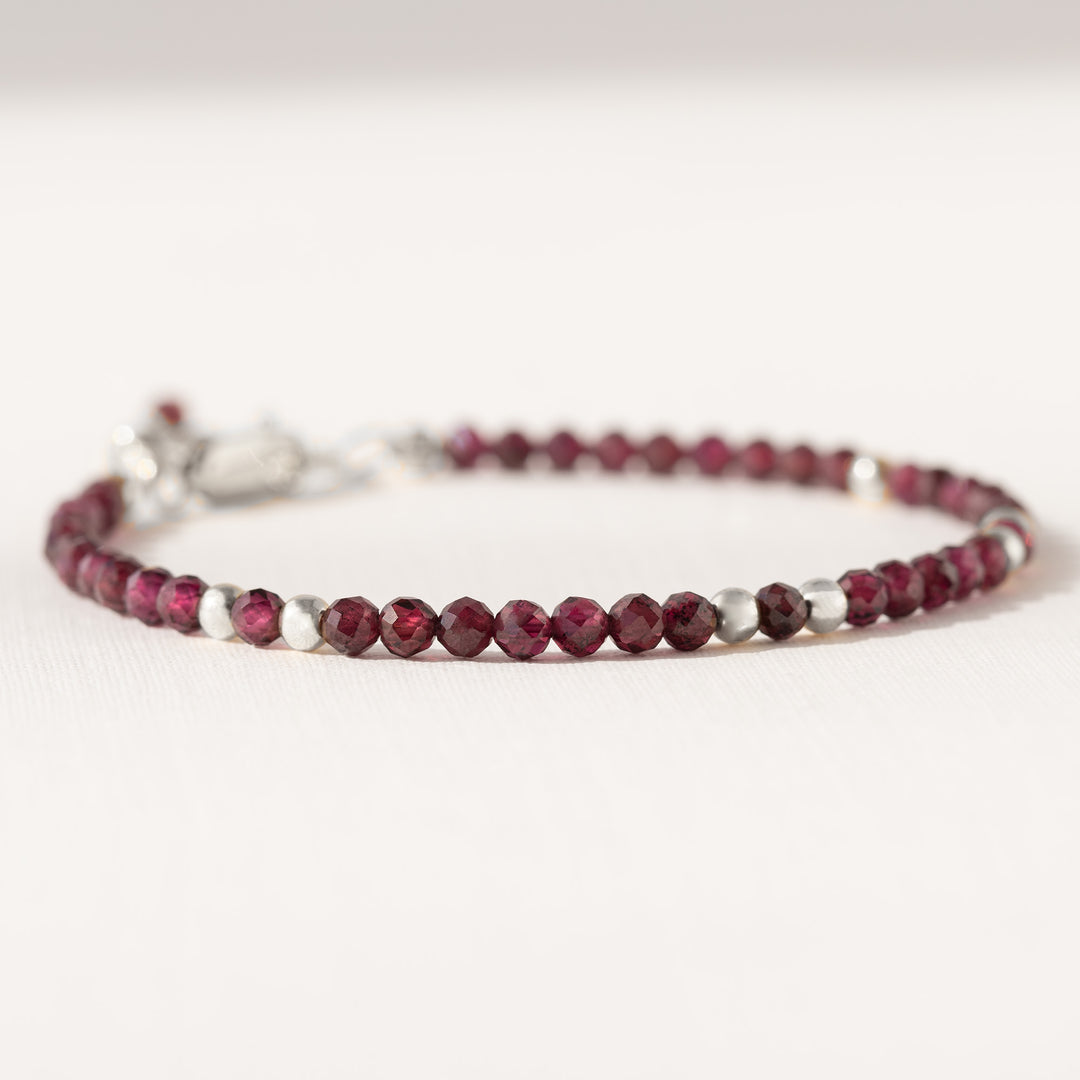 Rhodolite Garnet Bracelet Silver