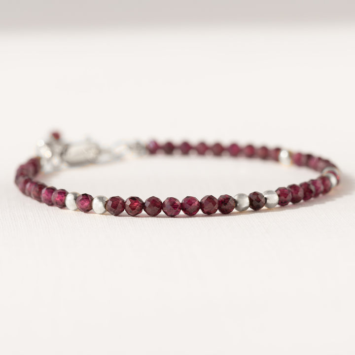 Rhodolite Garnet Bracelet Silver