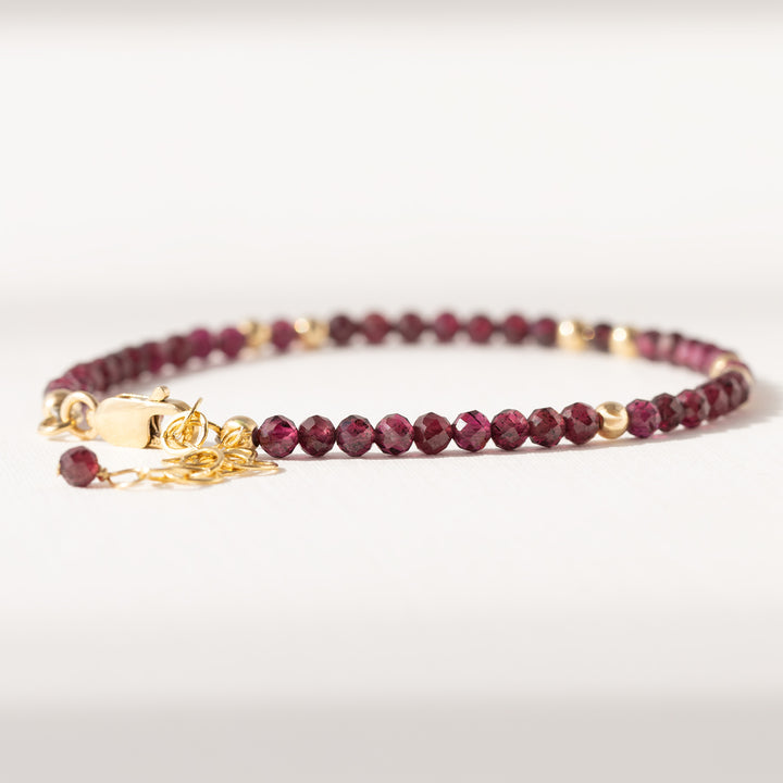 Garnet Birthstone Bracelet