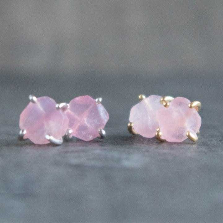 Rose Quartz Earrings UK