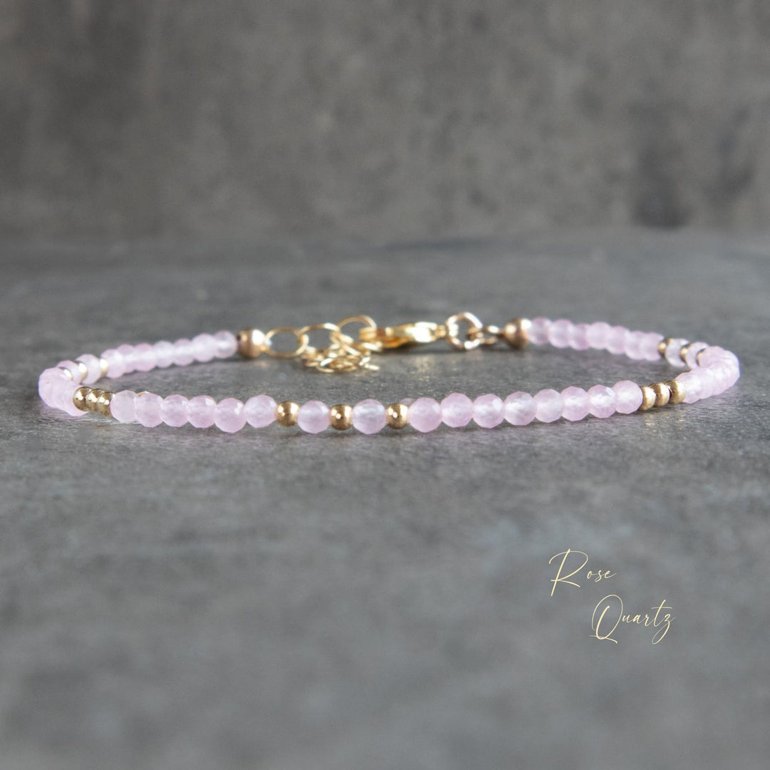 Rose Quartz Crystal Bracelet