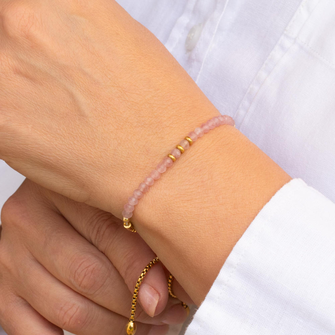 Pink Rose Quartz Bracelet