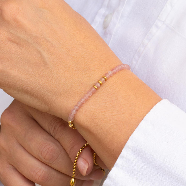 Pink Rose Quartz Bracelet