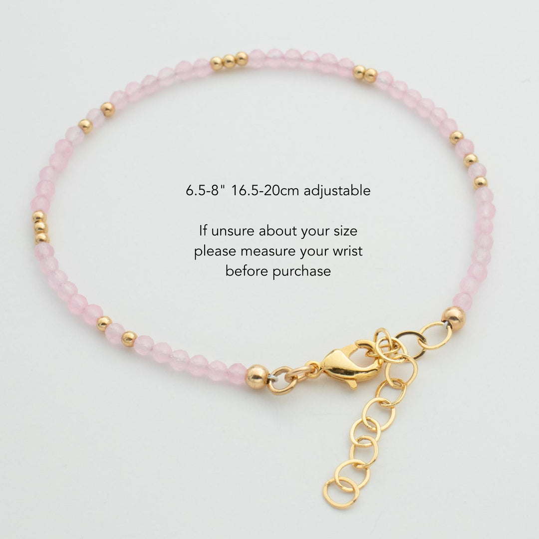Bracelet with Rose Quartz