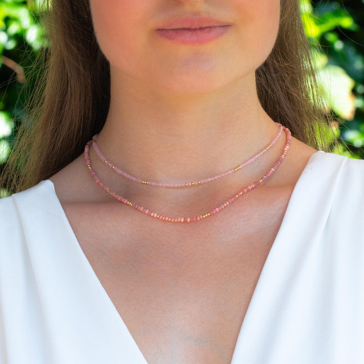 Rhodochrosite Bead Necklace