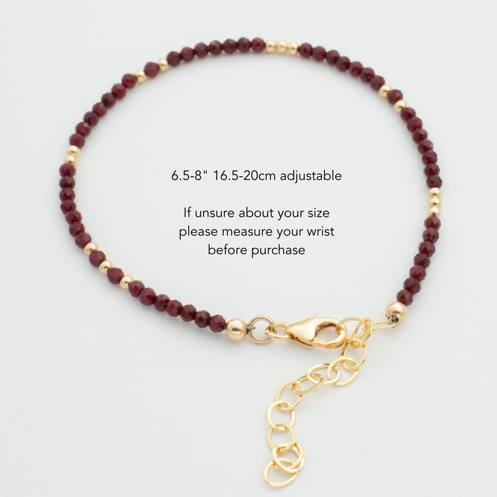 Ruby Bracelet Gold