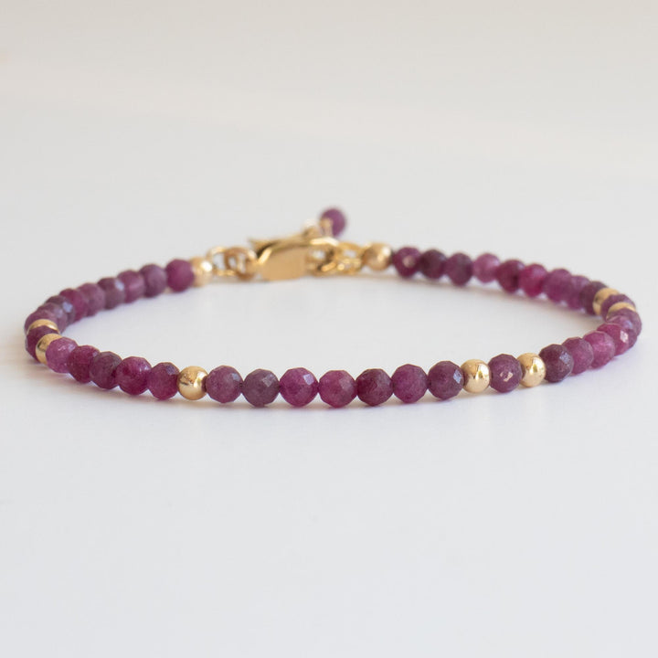 Gold and Ruby Bracelet